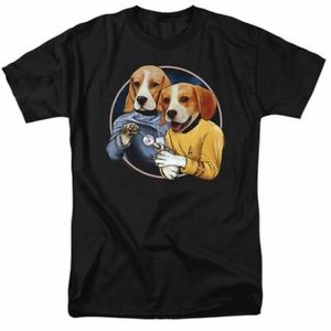 New Star Trek Dogs (Spock & Kirk) Adult Tshirt